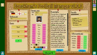 Скриншот 1 к игре Boeckham's Football Manager