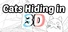Cats Hiding in 3D