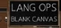 Lang Ops: Blank Canvas
