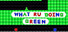 What RU Doing Green!