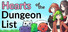 Hearts of the Dungeon List