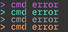 cmd error