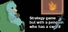 Strategy game but with a penguin who has a sword