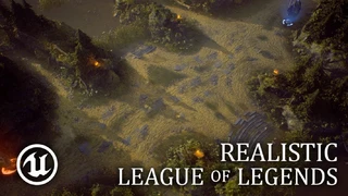 Как бы выглядела карта в League of Legends на движке Unreal Engine 4