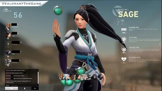 Скриншот экрана выбора героя в Valorant (Project A)