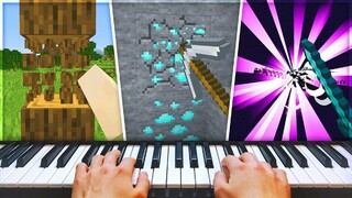 Игрок «прошёл» Minecraft, используя настоящее пианино