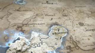 Интерактивная карта мира MMORPG New World