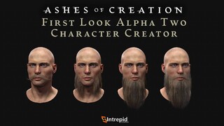 Подробная демонстрация редактора мужского персонажа в MMORPG Ashes of Creation
