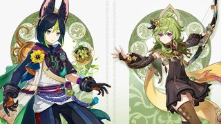 Геймплейные трейлеры новых персонажей Тигнари и Коллеи в Genshin Impact