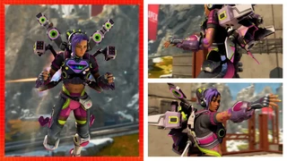 Демонстрация наград за боевой пропуск сезона «Разгул» в Apex Legends