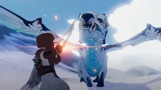 Геймплейная демонстрация битвы с Ледяным драконом в Dawnlands