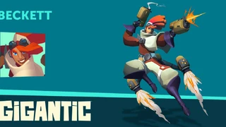 Знакомство с чемпионом Беккетт для MOBA Gigantic