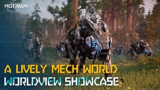 Демонстрация игрового мира и сражений с механоидами в LIGHT OF MOTIRAM