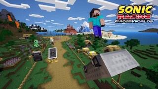 Стив, Алекс и Крипер из Minecraft стали играбельными персонажами в Sonic Racing: CrossWorlds