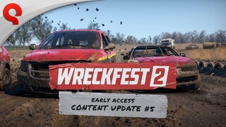 Для Wreckfest 2 вышло обновление с машинами из 90-х и грязной трассой Moorfeld
