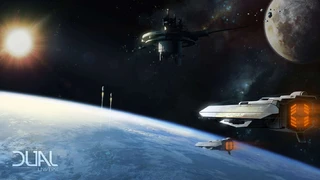 Полёт от луны к планете в Dual Universe